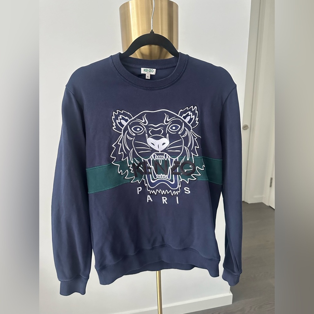 Kenzo - Dark Blue Tiger Sweater - XS